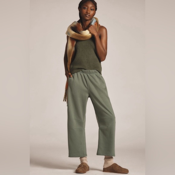 NWT! Anthropologie Dark Green Flat White Tube Top Sweater - Size Small 🏀 - Picture 3 of 7